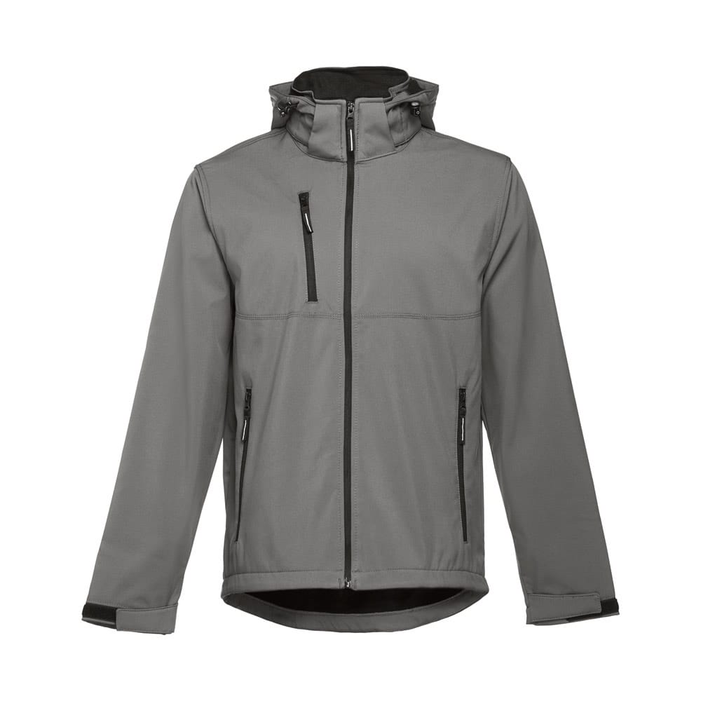 THC ZAGREB. Ανδρικό softshell μπουφάν από πολυεστέρα και ελαστάνη