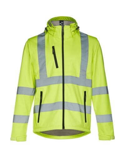 THC ZAGREB WORK. Σακάκι softshell υψηλής ορατότητας (unisex)