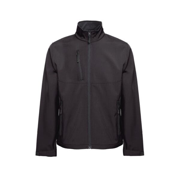 THC EANES. Softshell μπουφάν (unisex) από πολυεστέρα και ελαστάνη