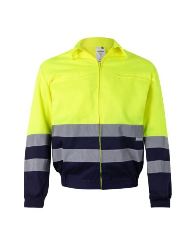 VL NEPTUNE. Δίχρωμη ζακέτα twill (210g/m²) από πολυεστέρα (80%) και βαμβάκι (20%)