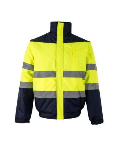 VL JUPITER. Δίχρωμη ζακέτα με ενίσχυση (180g/m²) από πολυεστέρα (100%), με επίστρωση PU