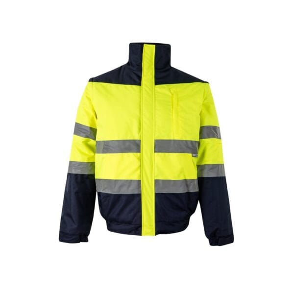 VL JUPITER. Δίχρωμη ζακέτα με ενίσχυση (180g/m²) από πολυεστέρα (100%), με επίστρωση PU