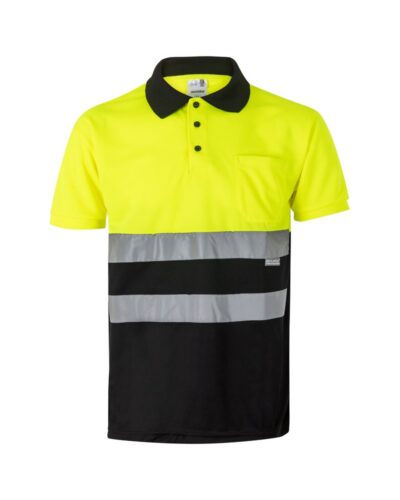 VL CUPID. Διχρωμία πουκάμισο πόλο bird-eye (160g/m²) με κοντά μανίκια, από πολυεστέρα (100%)