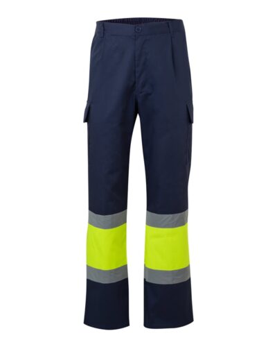 VL ARTEMIS. Δίχρωμο παντελόνι, από twill (190g/m²), από βαμβάκι (20%) και πολυεστέρα (80%)