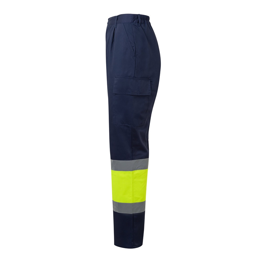 VL ARTEMIS. Δίχρωμο παντελόνι, από twill (190g/m²), από βαμβάκι (20%) και πολυεστέρα (80%)
