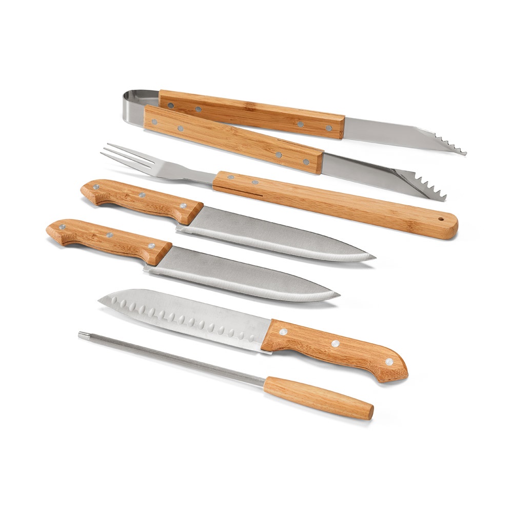 KABSA. Σετ σκευών μπάρμπεκιου σε κουτί από μπαμπού