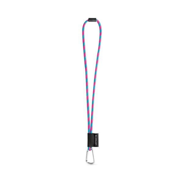 SET Lanyard TUBE Long (Ø 7 mm) με Καραμπίνερ Σχήματος D 55 mm και Κούμπωμα Ασφαλείας Ø 7 mm