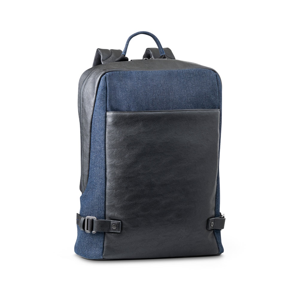 DIVERGENT BACKPACK I. Σακίδιο πλάτης laptop έως 15.6'' σε τζιν και PU
