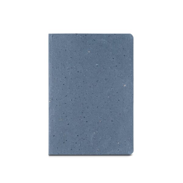 COFFEEPAD SEMI-RIGID. Σημειωματάριο A5 με ημίσκληρο εξώφυλλο από απορρίμματα φλοιού καφέ (65%)