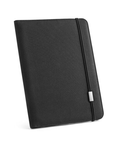 EMERGE FOLDER II. Φάκελος Α4 σε ανακυκλωμένο πολυεστέρα (100% rPET) 300D με ελαστικό κλείσιμο