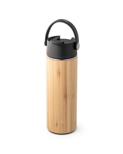LAVER. Μπουκάλι Thermos από μπαμπού, ανοξείδωτο ατσάλι και PP 440 mL