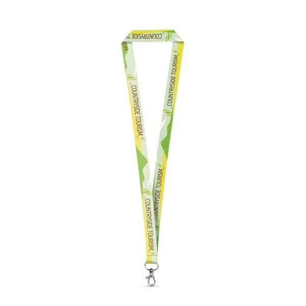 WINDSOR. SET Lanyard SUBLIMATION Long II (20 mm) από ανακυκλωμένο πολυεστέρα (100% rPET) με καραμπίνερ πύλης 20 mm
