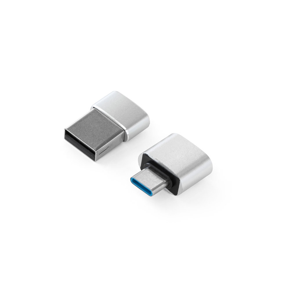 MINSKY. Σετ από 2 αλουμινένιους προσαρμογείς USB-A / USB-C