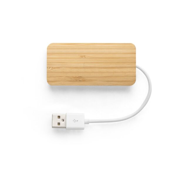 MOSER. HUB με 2 θύρες USB-A και 1 θύρα USB-C από μπαμπού