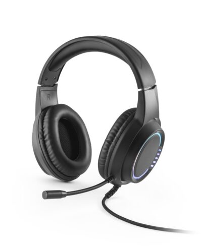 Thorne Headset RGB. Ακουστικά για παιχνίδια ABS με καλώδιο 2 μέτρων, μικρόφωνο και φώτα LED RGB