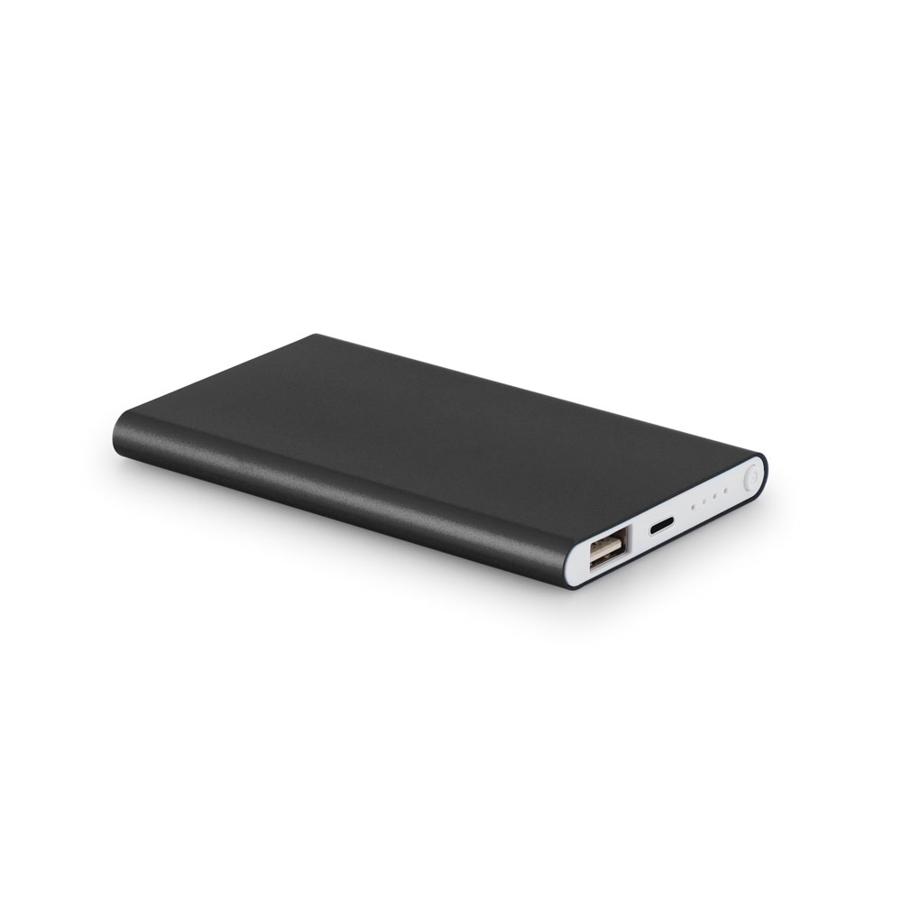 MARCET. Power bank slim 4'000 mAh από ανακυκλωμένο ABS (70% rABS) και ανακυκλωμένο αλουμίνιο (30% rAL)