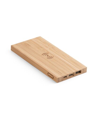 FITCH. Power bank 5'000 mAh με ασύρματο φορτιστή 5W από μπαμπού