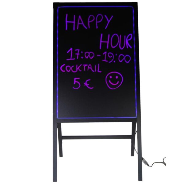 Πίνακας led επιδαπέδιος με κορνίζα αλουμινίου Υ100x50εκ