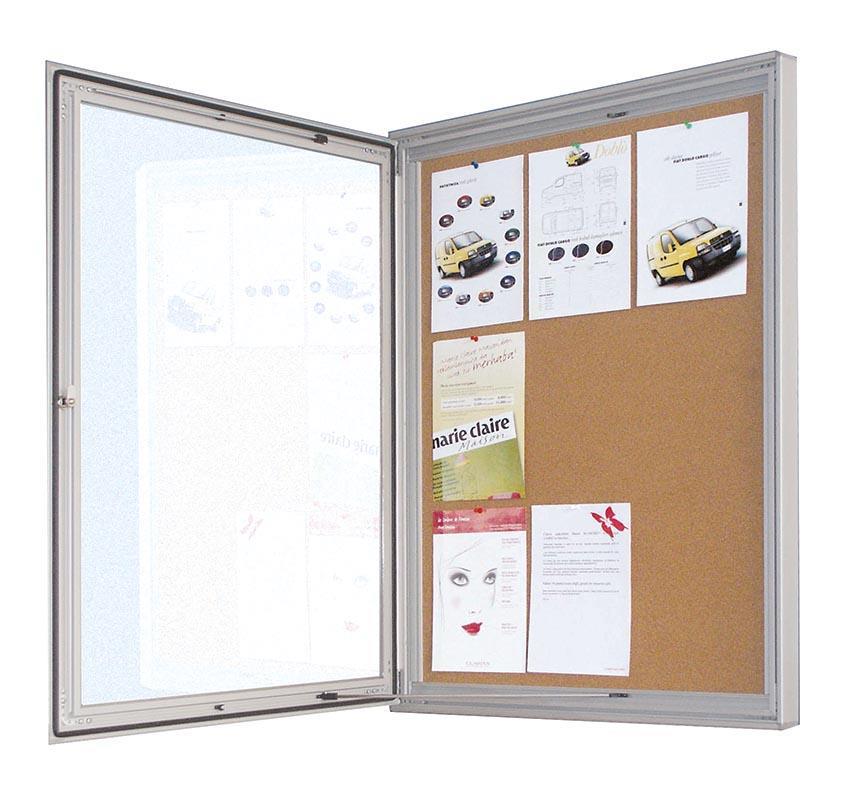 Πίνακας ανακoινώσεων φελλού με κλειδαριά 6xa4