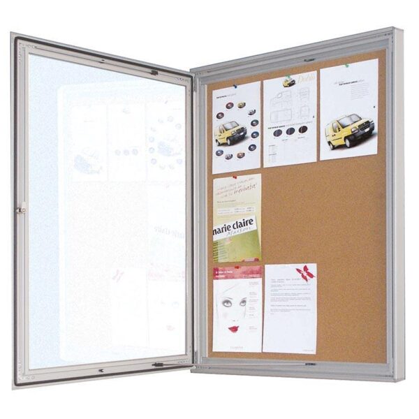 Πίνακας ανακoινώσεων φελλού με κλειδαριά 12xa4