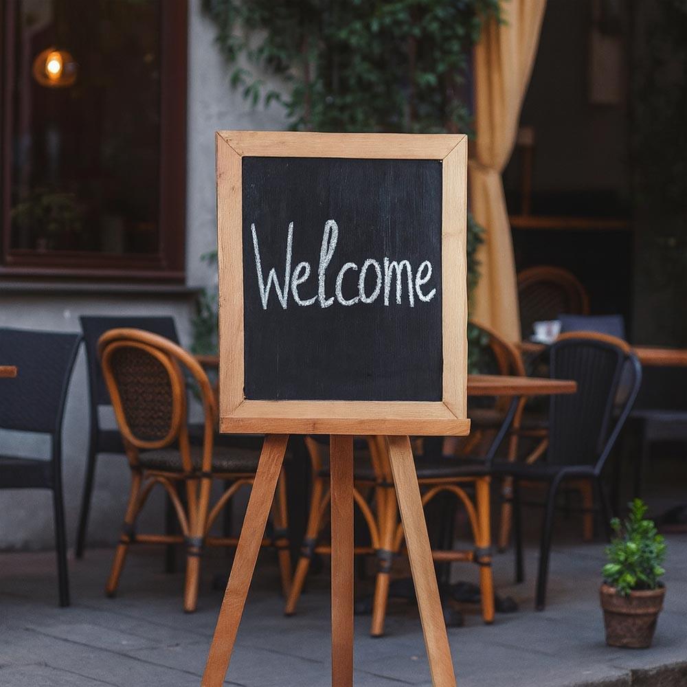 Μαυροπίνακας deco ανακυκλωμένο ξύλο mahoni Υ125x5411εκ