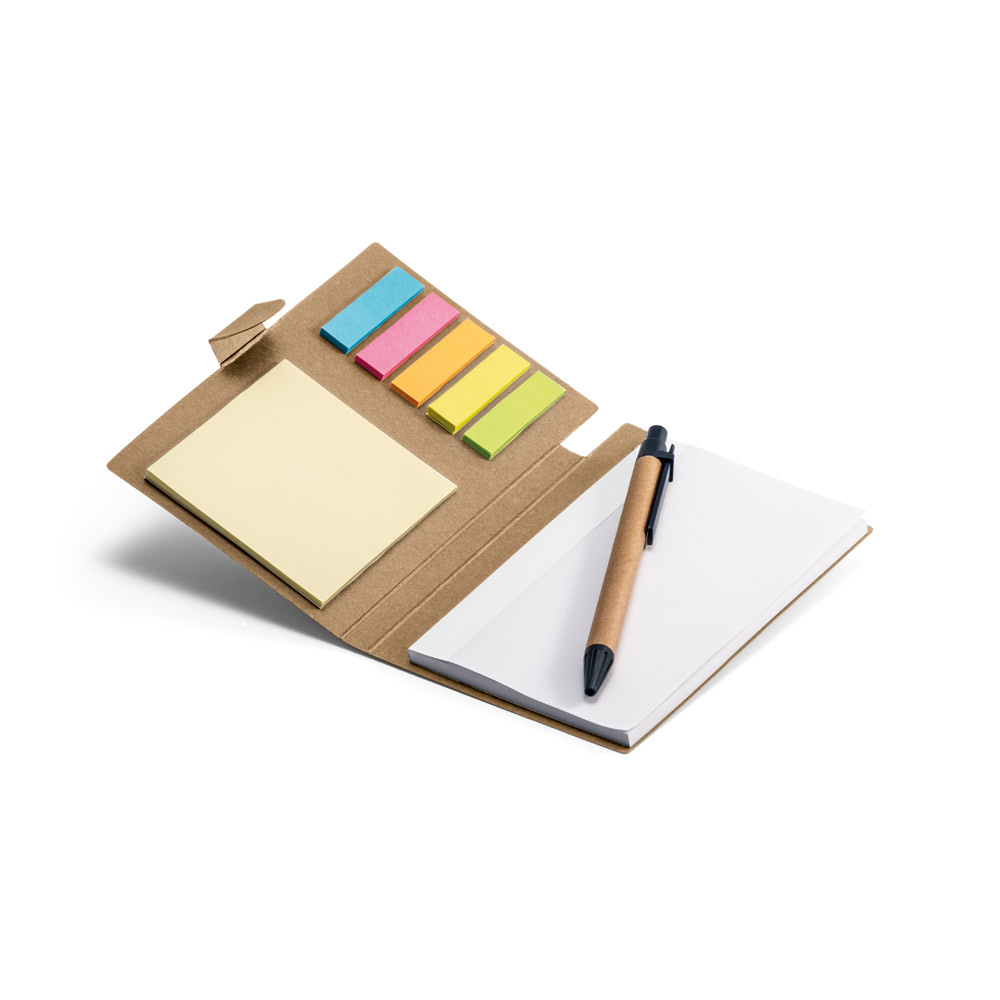 Σετ sticky notes με σημειωματάριο και στυλό – Πακέτο 50 τεμαχίων