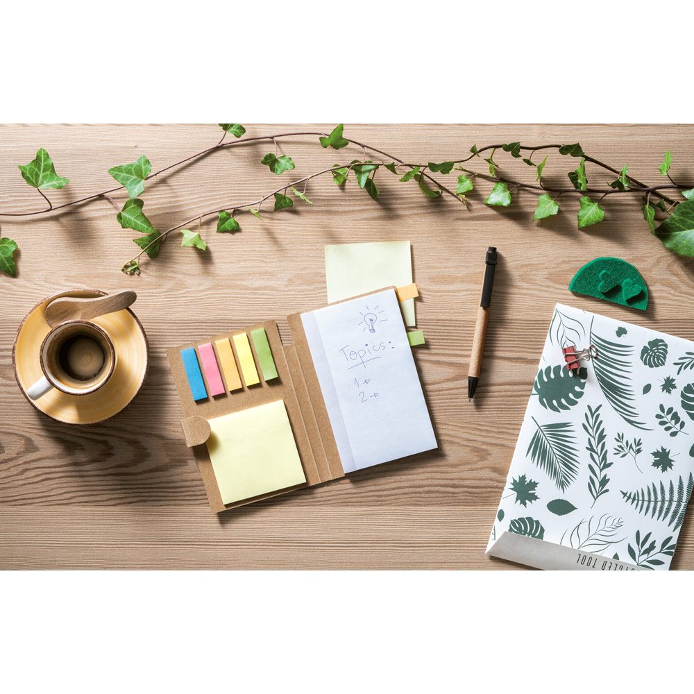 Σετ sticky notes με σημειωματάριο και στυλό – Πακέτο 50 τεμαχίων
