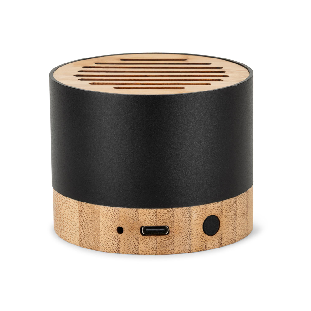 Φορητό ηχείο bluetooth από ανακυκλωμένο αλουμίνιο και μπαμπού – Πακέτο 15 τεμαχίων